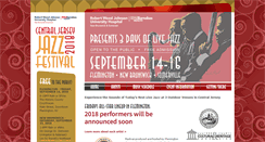 Desktop Screenshot of centraljerseyjazzfestival.com